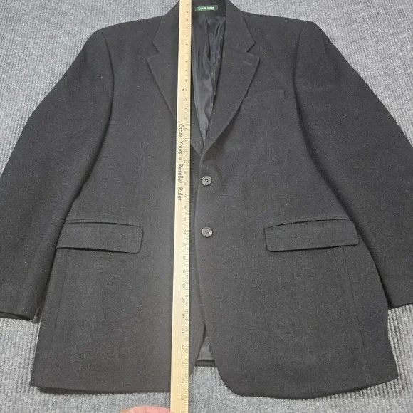 Lauren Ralph Lauren Blazer Mens 43L Camel Hair‎ Wool Sport Coat Jacket Vintage